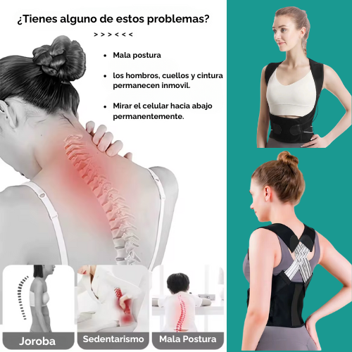 🔝Revolucionario Corrector de Espalda, Mejora tu postura Lumbar Anti-Joroba, Unisex - Original ✔️